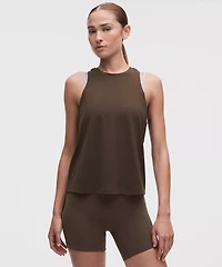 Silky High-Neck Yoga Tank Top
