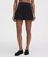 2-in-1 Bubble-Hem Mini Dress