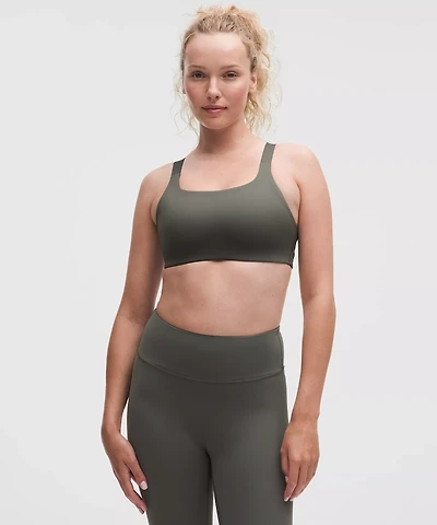 Ultralu Square-Neck Workout Bra *Medium Support, B/C Cup