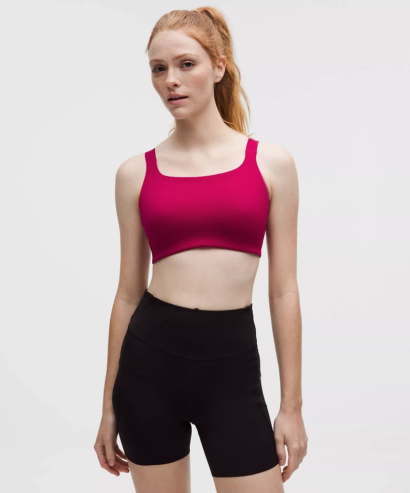 Ultralu Square-Neck Workout Bra *Medium Support, D/DD Cup
