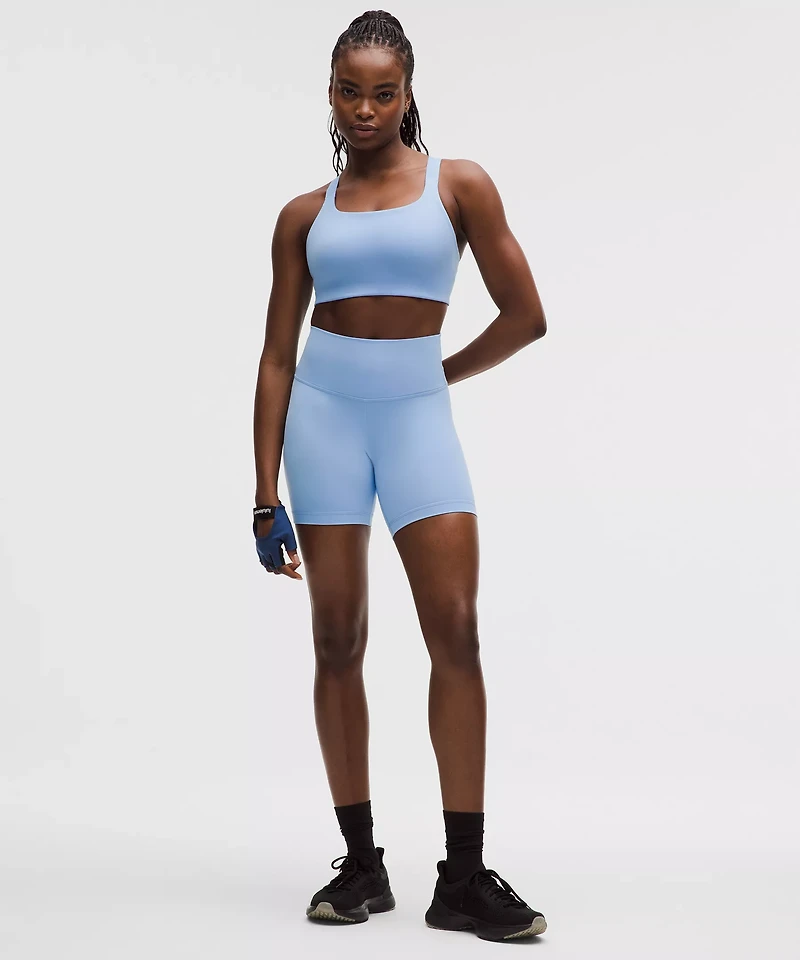 Ultralu Square-Neck Workout Bra *Medium Support, D/DD Cup