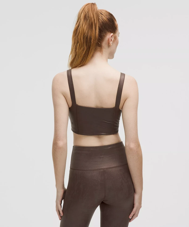 Everlux Longline Workout Bra Light Support, A/B Cup *Matte Foil | Women's Bras