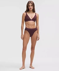 Stretch Cotton Ribbed Logo Bralette *B/C Cup