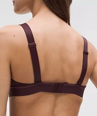 Stretch Cotton Ribbed Logo Bralette *B/C Cup