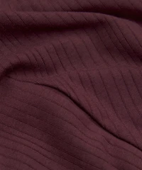 Stretch Cotton Ribbed Logo Bralette *B/C Cup