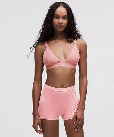 Stretch Cotton Ribbed Logo Bralette *B/C Cup | Women's Bras