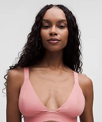 Stretch Cotton Ribbed Logo Bralette *B/C Cup | Women's Bras