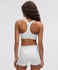 Stretch Cotton Ribbed Logo Racerback Bralette *A–C Cups | Women's Bras