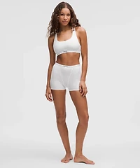 Stretch Cotton Ribbed Logo Racerback Bralette *A–C Cups | Women's Bras