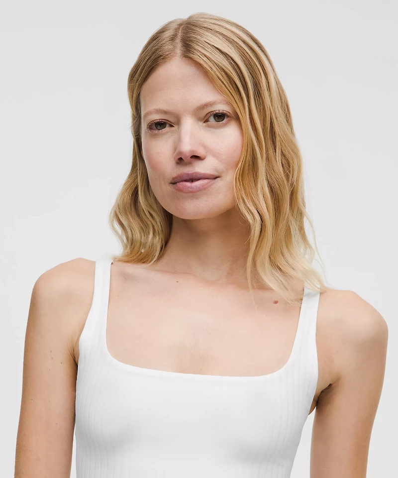 Bend This Ribbed Scoop and Square Bra *Light Support, A-C Cups