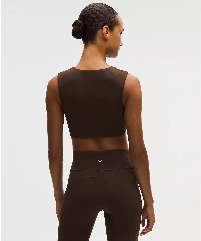 Ribbed Nulu Twist-Front V-Neck Bra *Light Support, B/C Cup