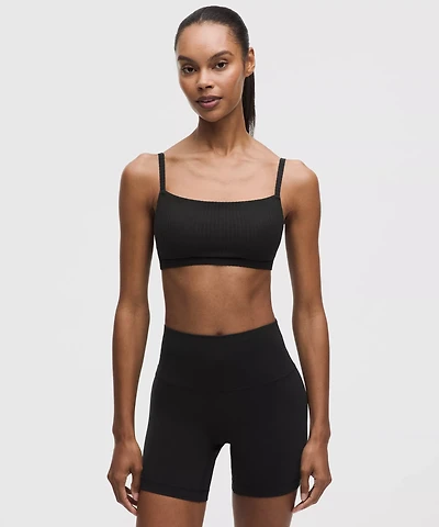 Ribbed Cami-Strap Bra *Light Support, B/C Cup