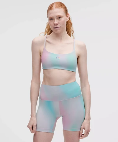 Wunder Train Strappy Racer Bra, Light Support, A/B Cup *Pride