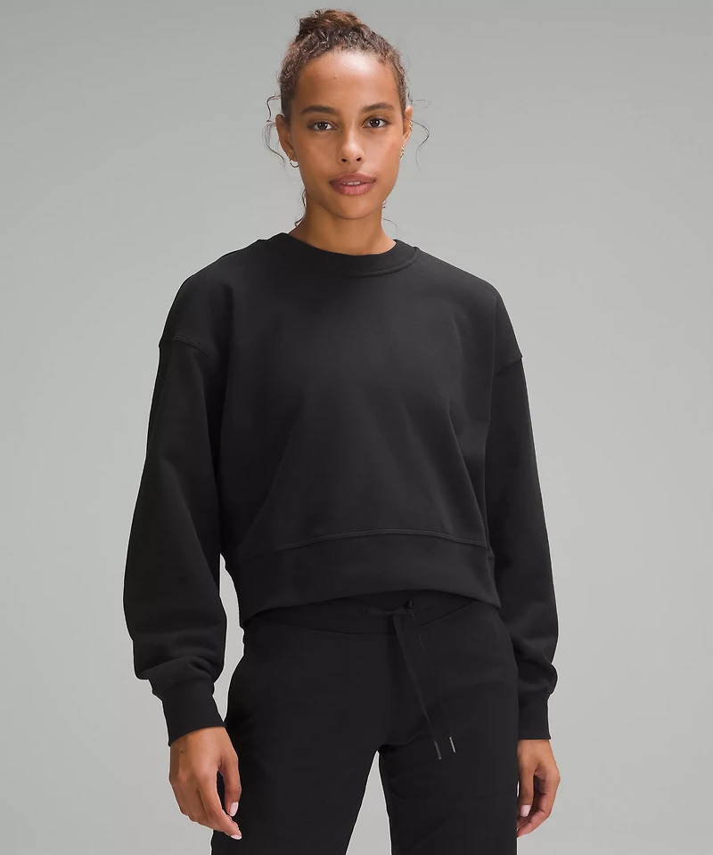 Perfectly Oversized Cropped Crew *French Terry | Women's Hoodies & Sweatshirts