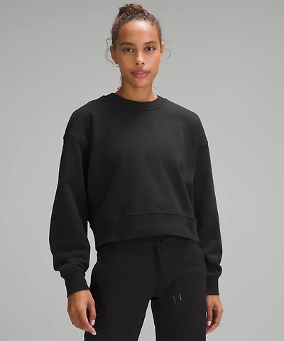 Perfectly Oversized Cropped Crew *French Terry | Women's Hoodies & Sweatshirts