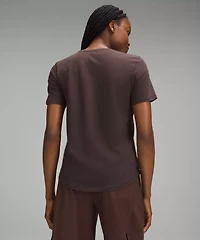 Love Curved-Hem Crewneck T-Shirt | Women's Short Sleeve Shirts & Tee's