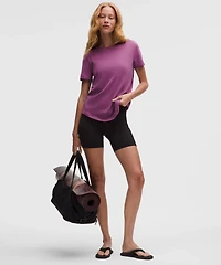 Love Curved-Hem Crewneck T-Shirt | Women's Short Sleeve Shirts & Tee's