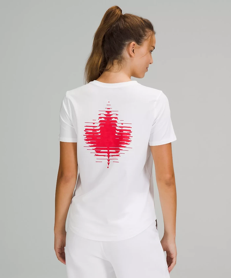 Team Canada Maple Leaf Love Crewneck T-Shirt *COC Logo | Women's Short Sleeve Shirts & Tee's