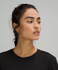 Love Curved-Hem Crewneck T-Shirt | Women's Short Sleeve Shirts & Tee's