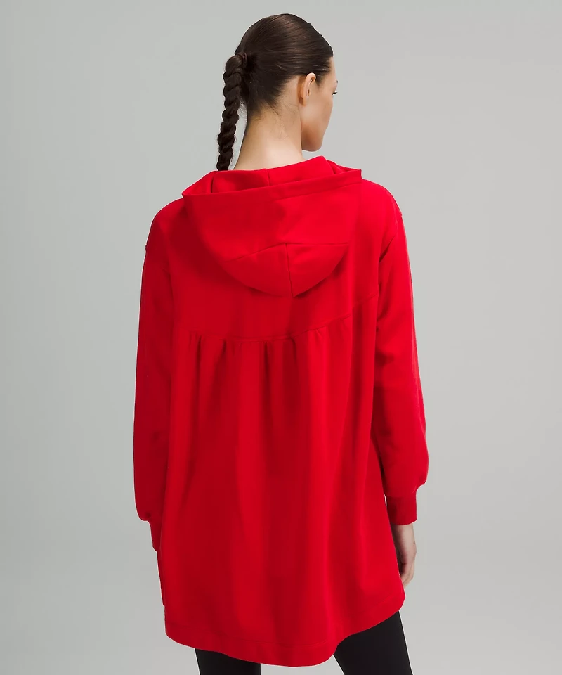 Lunar New Year Relaxed-Fit Hooded Tunic | Women's Hoodies & Sweatshirts