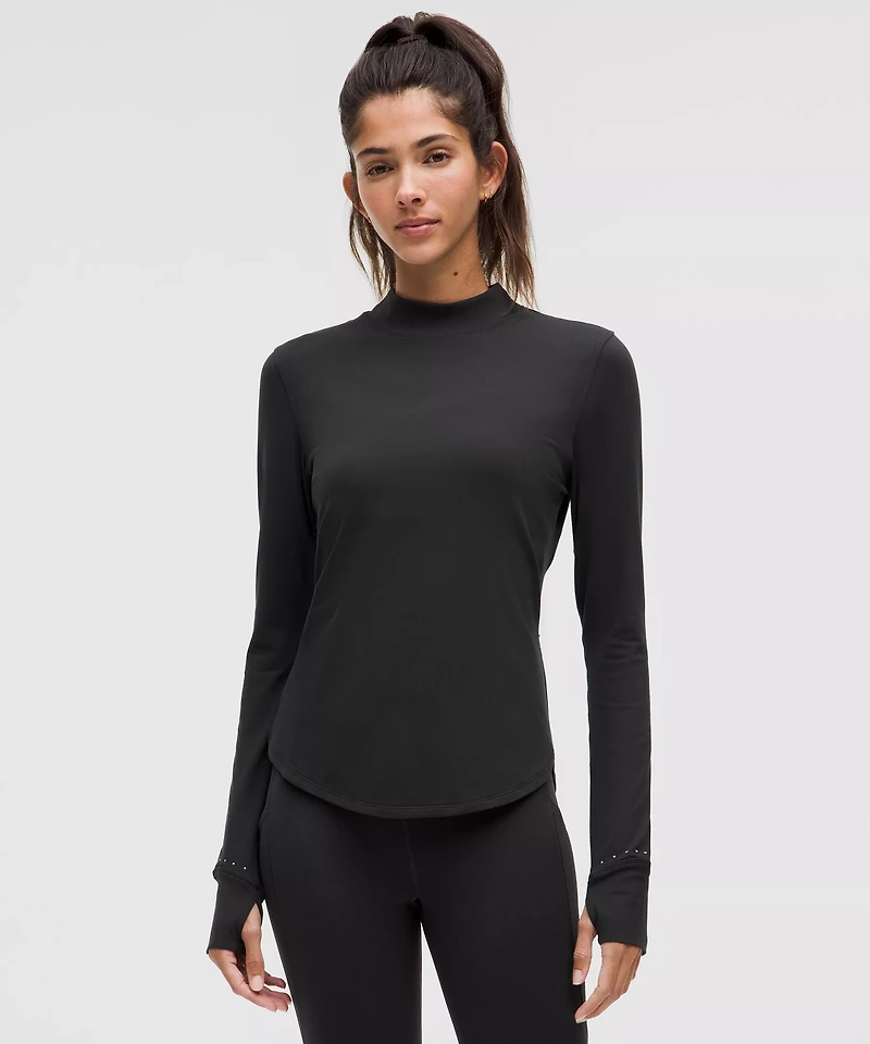 Rulu Running Mockneck Long-Sleeve Shirt | Women's Long Sleeve Shirts