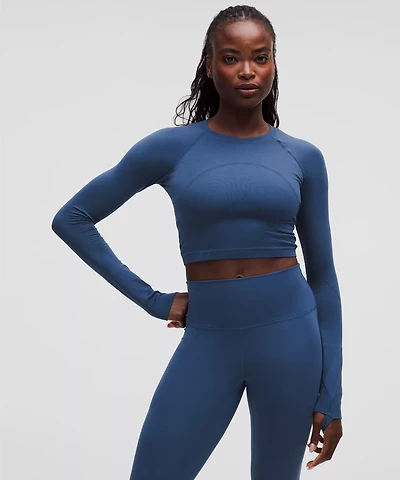 Swiftly Tech Cropped Long-Sleeve Shirt 2.0 | Women's Long Sleeve Shirts