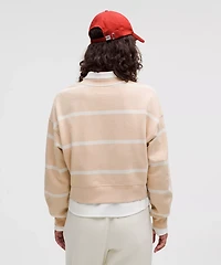 Perfectly Oversized Cropped Crew *Stripe | Women's Hoodies & Sweatshirts