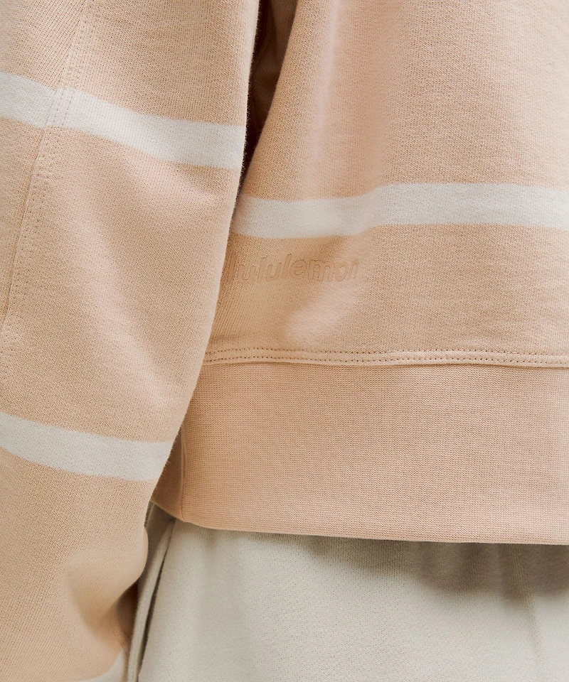 Perfectly Oversized Cropped Crew *Stripe | Women's Hoodies & Sweatshirts