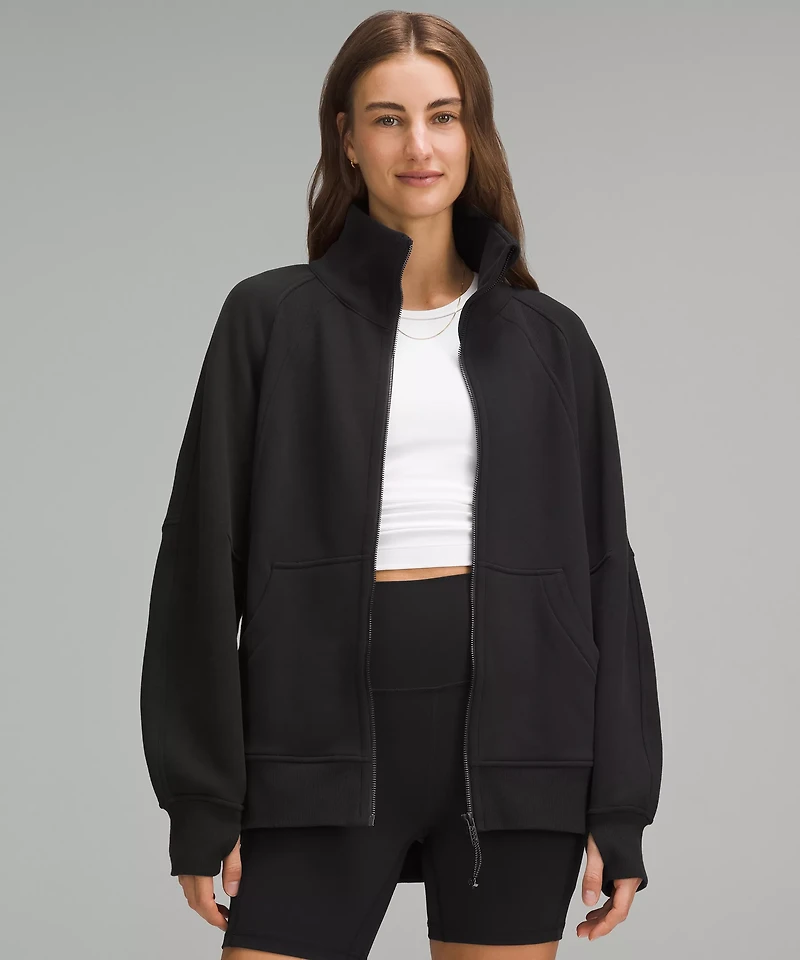 Scuba Oversized Funnel-Neck Full Zip | Women's Hoodies & Sweatshirts
