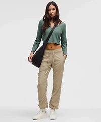 Cotton-Blend Henley Long-Sleeve Shirt | Women's Long Sleeve Shirts