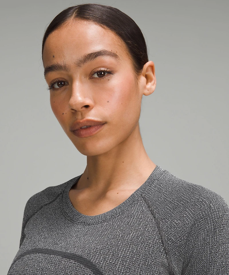 Swiftly Tech Long-Sleeve Shirt 2.0 Waist Length *Sparkle | Women's Long Sleeve Shirts