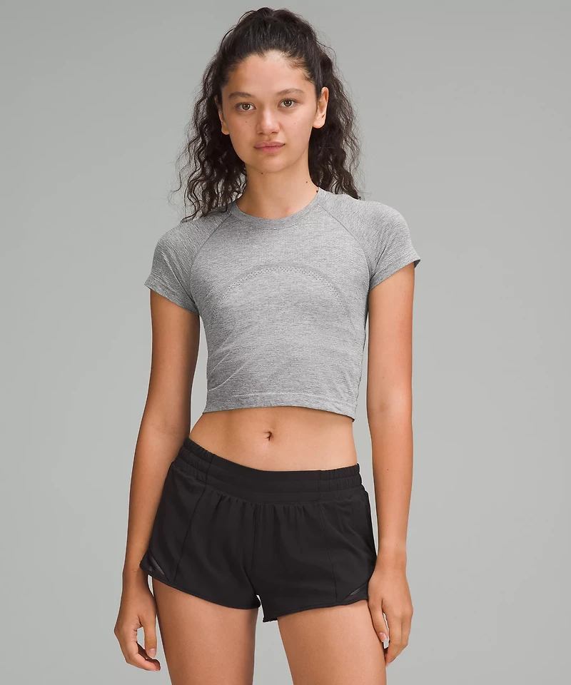 Swiftly Tech Cropped Short-Sleeve Shirt 2.0 | Women's Short Sleeve Shirts & Tee's