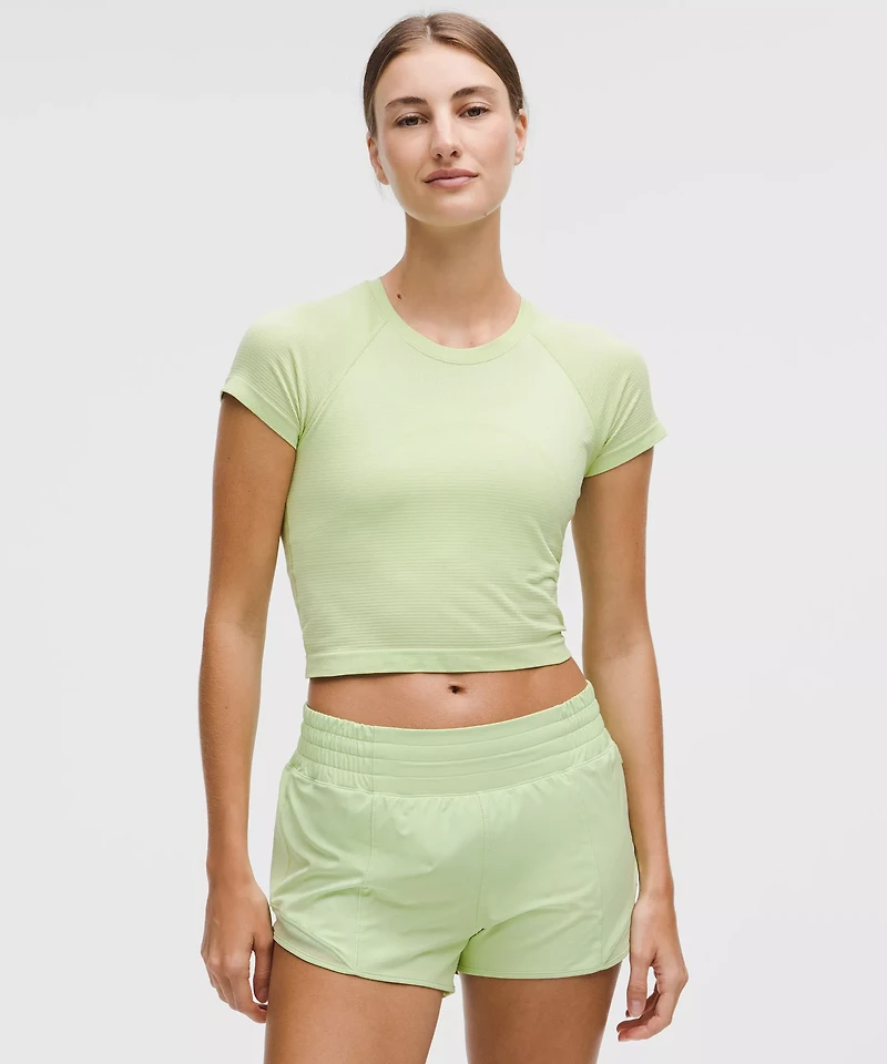 Swiftly Tech Cropped Short-Sleeve Shirt 2.0 | Women's Short Sleeve Shirts & Tee's