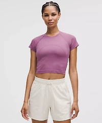 Swiftly Tech Cropped Short-Sleeve Shirt 2.0 | Women's Short Sleeve Shirts & Tee's