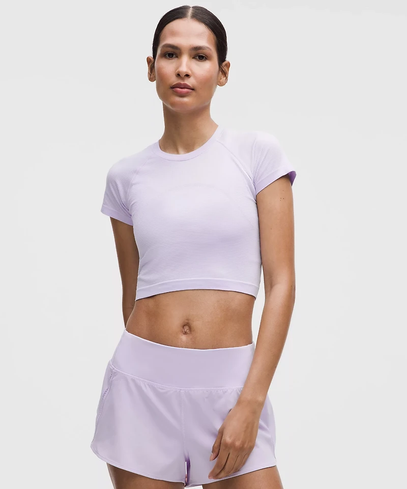 Swiftly Tech Cropped Short-Sleeve Shirt 2.0 | Women's Short Sleeve Shirts & Tee's