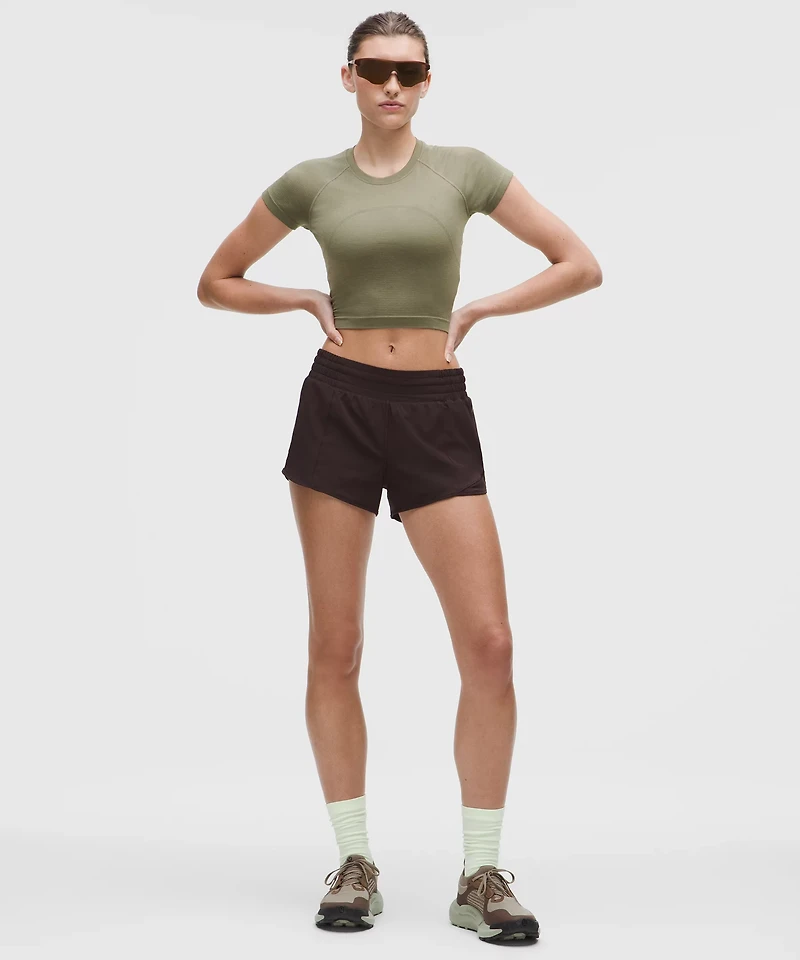 Swiftly Tech Cropped Short-Sleeve Shirt 2.0 | Women's Short Sleeve Shirts & Tee's