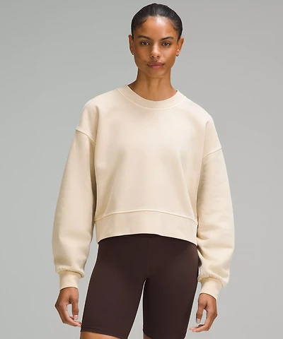 Perfectly Oversized Cropped Crew *Dye | Women's Hoodies & Sweatshirts