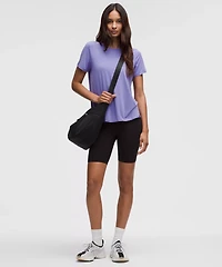 Silk-Blend Relaxed-Fit Short-Sleeve Shirt | Women's Short Sleeve Shirts & Tee's