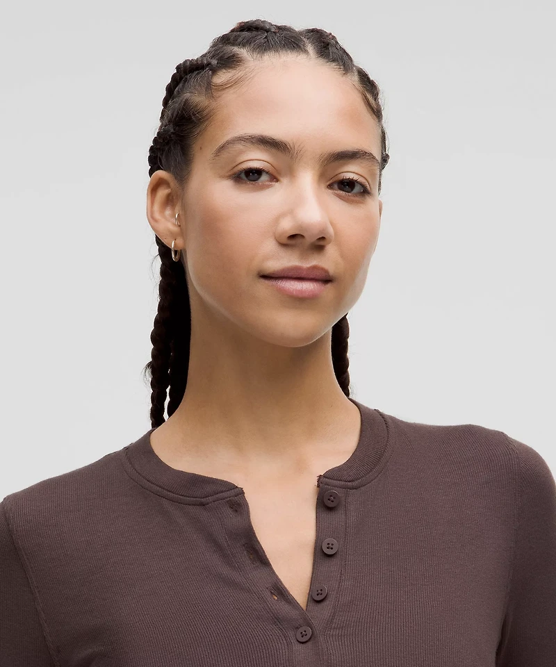Hold Tight Long-Sleeve Henley | Women's Long Sleeve Shirts