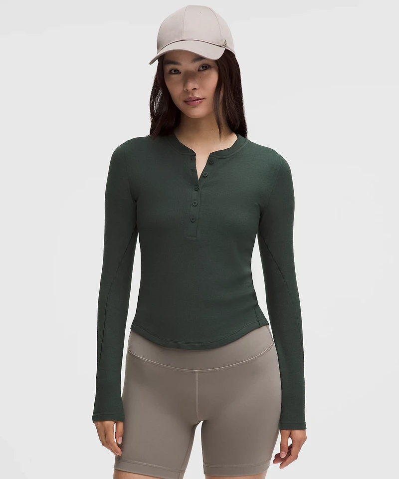 Hold Tight Long-Sleeve Henley | Women's Long Sleeve Shirts