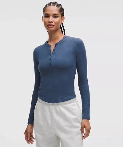 Hold Tight Long-Sleeve Henley | Women's Long Sleeve Shirts