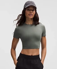 Wundermost Ultra-Soft Nulu Crewneck Cropped T-Shirt | Women's Short Sleeve Shirts & Tee's