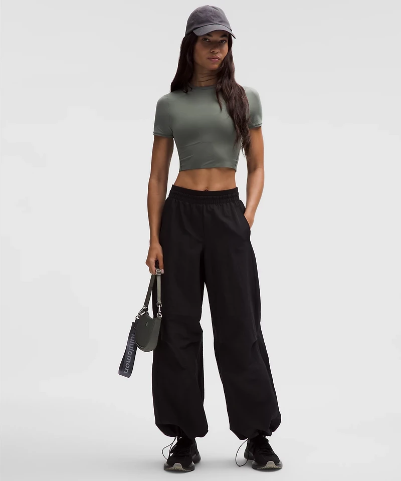 Wundermost Ultra-Soft Nulu Crewneck Cropped T-Shirt | Women's Short Sleeve Shirts & Tee's