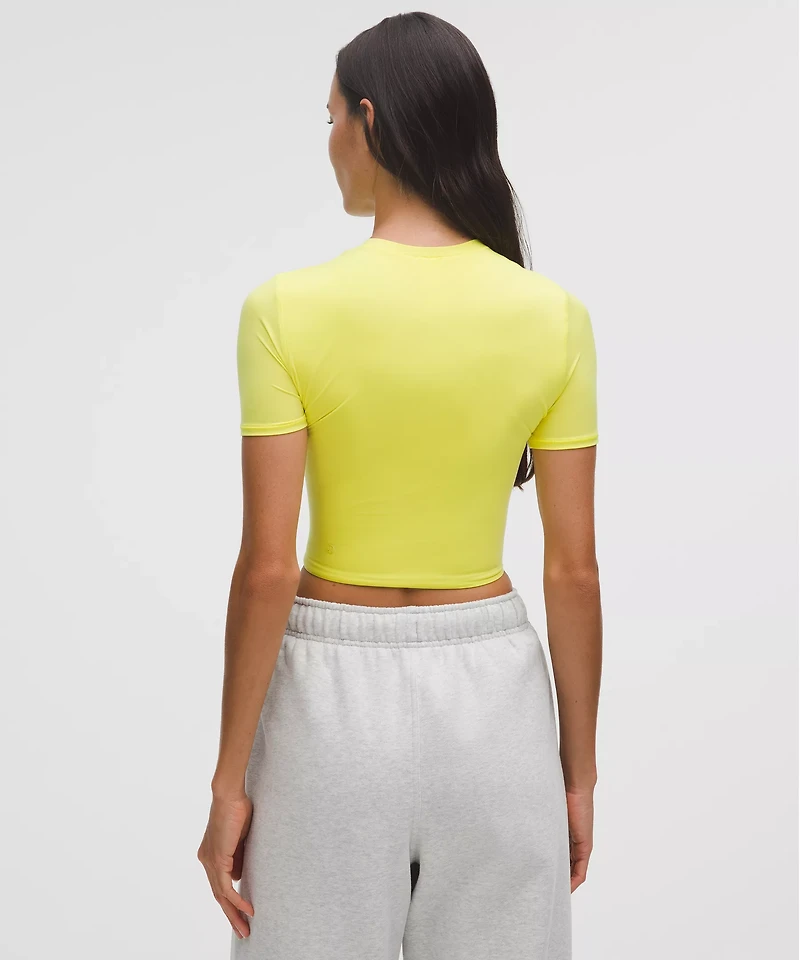 Wundermost Ultra-Soft Nulu Crewneck Cropped T-Shirt | Women's Short Sleeve Shirts & Tee's