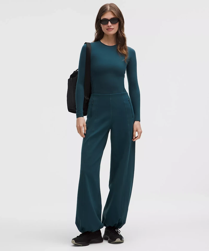 Wundermost Ultra-Soft Nulu Crewneck Long-Sleeve Shirt