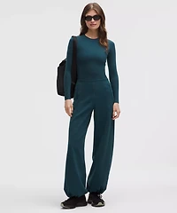 Wundermost Ultra-Soft Nulu Crewneck Long-Sleeve Shirt