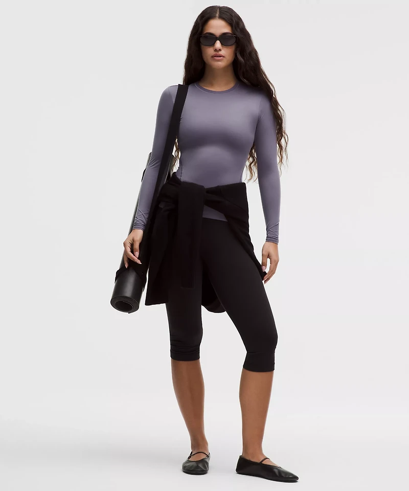 Wundermost Ultra-Soft Nulu Crewneck Long-Sleeve Shirt