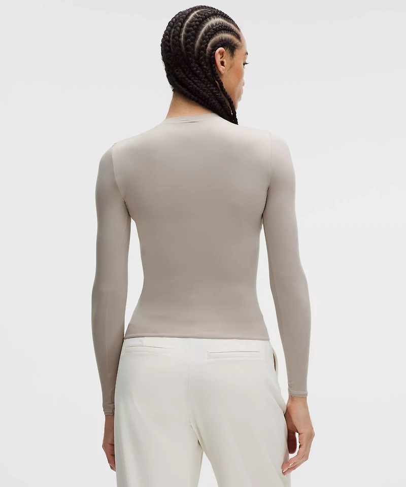 Wundermost Ultra-Soft Nulu Crewneck Long-Sleeve Shirt