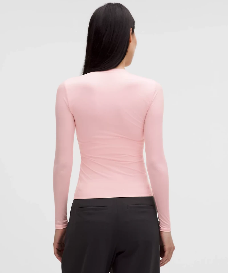 Wundermost Ultra-Soft Nulu Crewneck Long-Sleeve Shirt