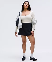 Wundermost Ultra-Soft Nulu Square-Neck Long-Sleeve Bodysuit | Women's Bodysuits